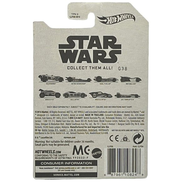 HOT WHEELS Star Wars Movie Series DUEL FUELER Khaki Chrome Red OH5's - Picture 8 of 8